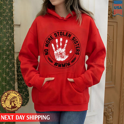 MMIW Awareness Indigenous Circle Red Hand Unisex T-Shirt/Hoodie/Sweatshirt