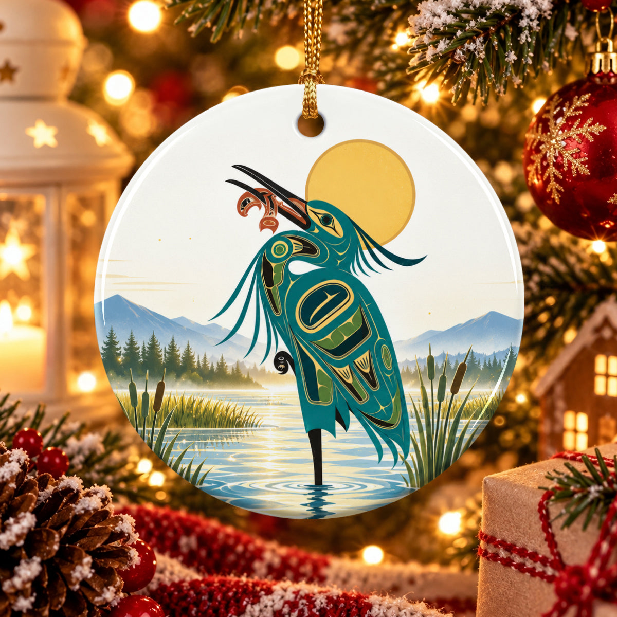 Spirit of the Wetlands Ceramic Ornament