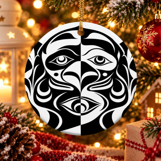 Ancient Totem Vision Ceramic Ornament
