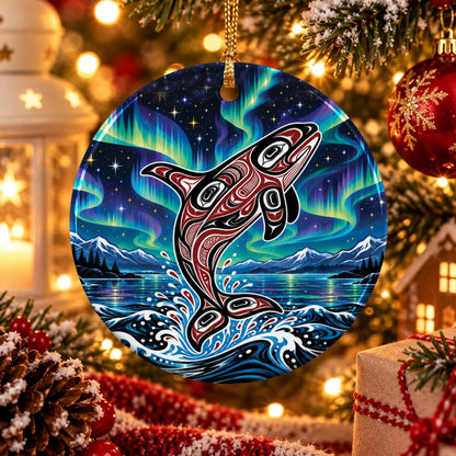 Aurora Orca Heritage Ceramic Ornament