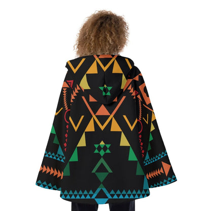 Native American Hooded Flared Coat NBD