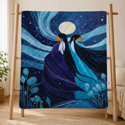 Moonlit Sisters Spirit Personalized Premium Blanket