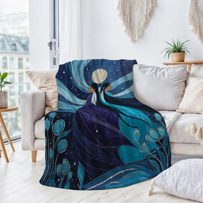 Moonlit Sisters Spirit Personalized Premium Blanket