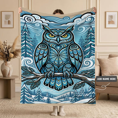 Owl Legacy Personalized Premium Blanket