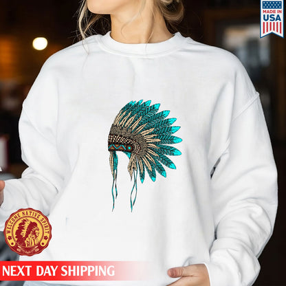 MMIW Awareness - Indigenous Blue Leather Hat Shirt 221