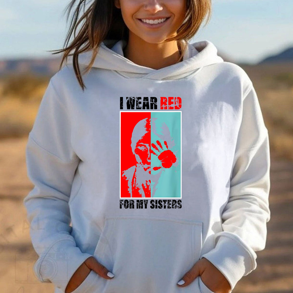 MMIW Awareness Indigenous Red Hand Women Gifts Unisex T-Shirt/Hoodie/Sweatshirt