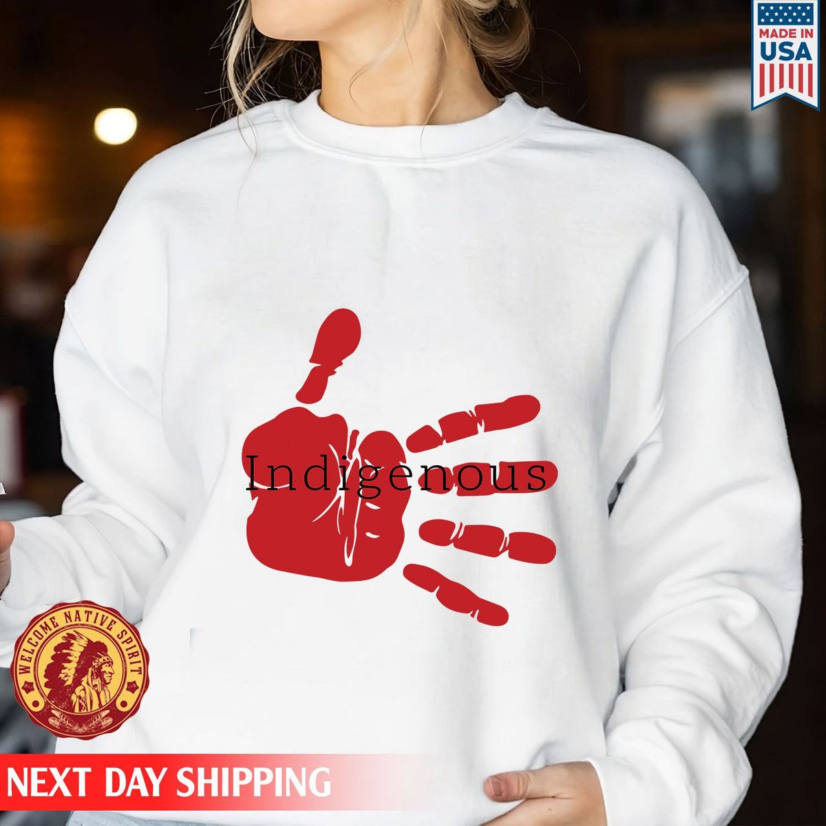 MMIW Indigenous Woman White Hand Unisex T-Shirt/Hoodie/Sweatshirt