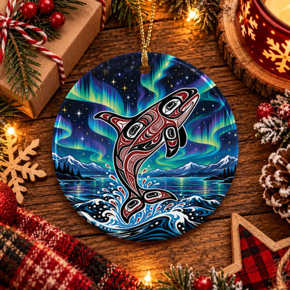 Aurora Orca Heritage Ceramic Ornament