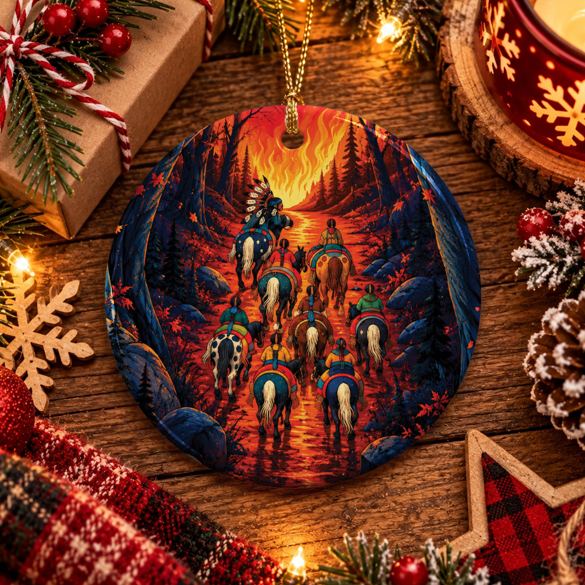Warrior Journey Ceramic Ornament