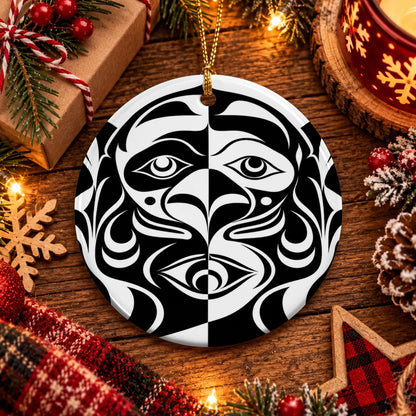 Ancient Totem Vision Ceramic Ornament
