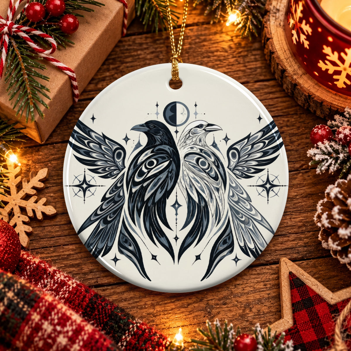 Noir Raven Edition Ceramic Ornament