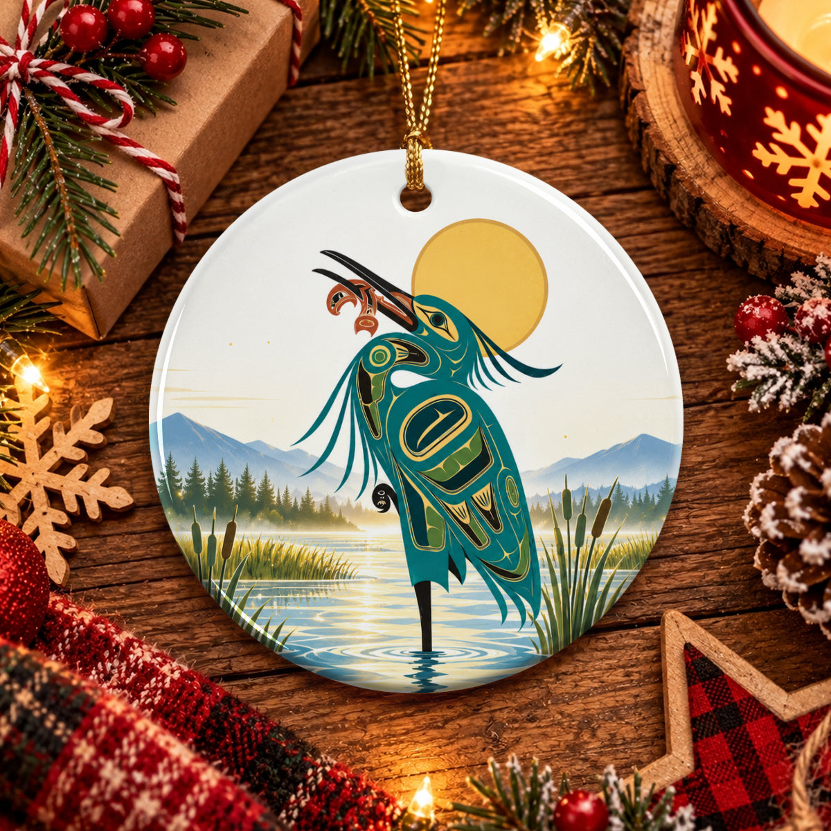 Spirit of the Wetlands Ceramic Ornament