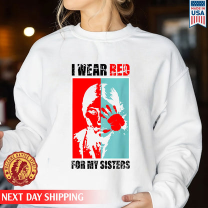 MMIW Awareness Indigenous Red Hand Women Gifts Unisex T-Shirt/Hoodie/Sweatshirt