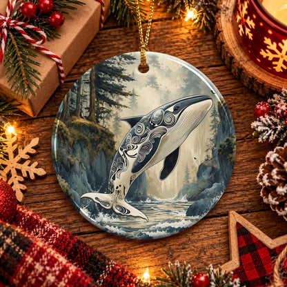 Orca Ocean Majesty Ceramic Ornament