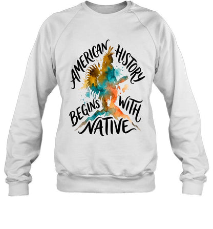 AMERICAN HISTORY BEGINS WITH NATIVE