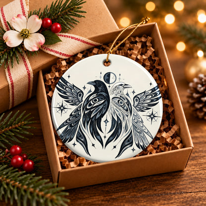 Noir Raven Edition Ceramic Ornament