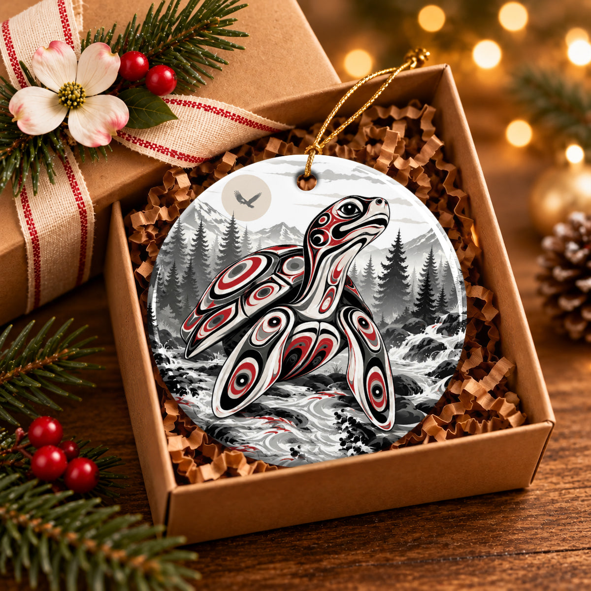 Native Guardian Spirit Ceramic Ornament