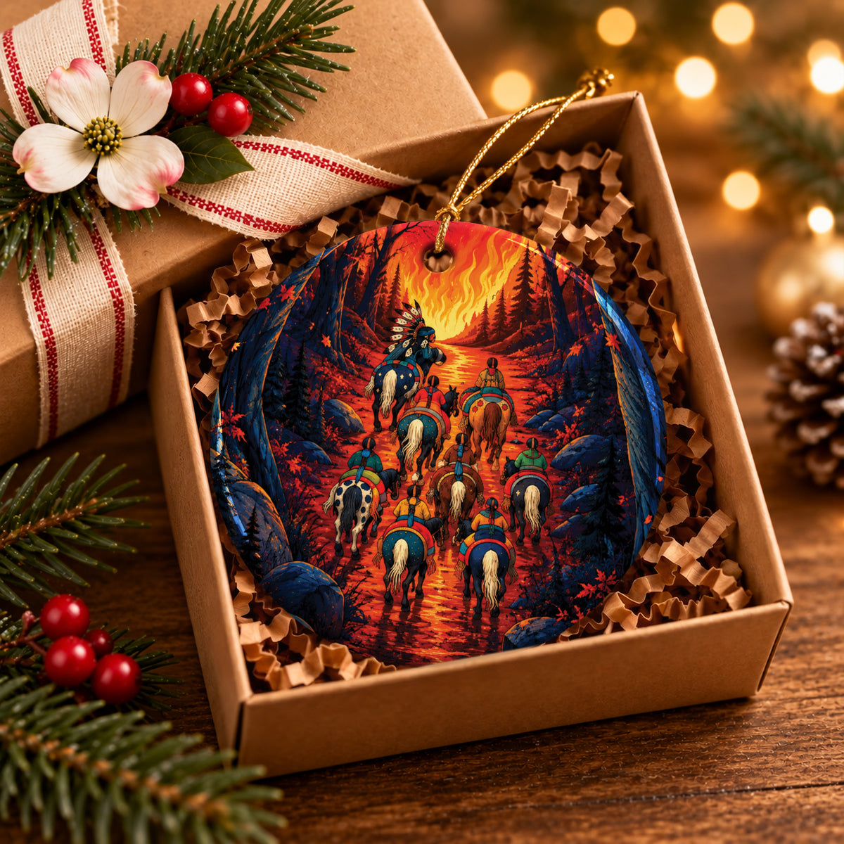 Warrior Journey Ceramic Ornament