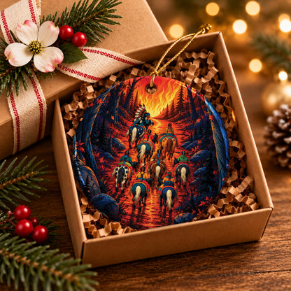 Warrior Journey Ceramic Ornament