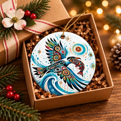 Bald Eagle Ceramic Ornament