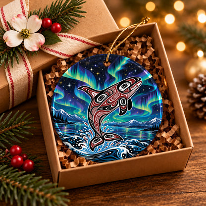 Aurora Orca Heritage Ceramic Ornament