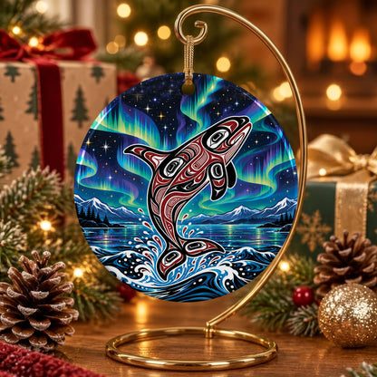 Aurora Orca Heritage Ceramic Ornament