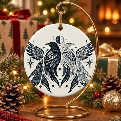 Noir Raven Edition Ceramic Ornament