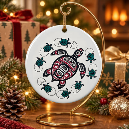 Ocean Turtle Heritage Ceramic Ornament