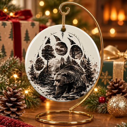 Guardian of the Wild Mountains Ceramic Ornament