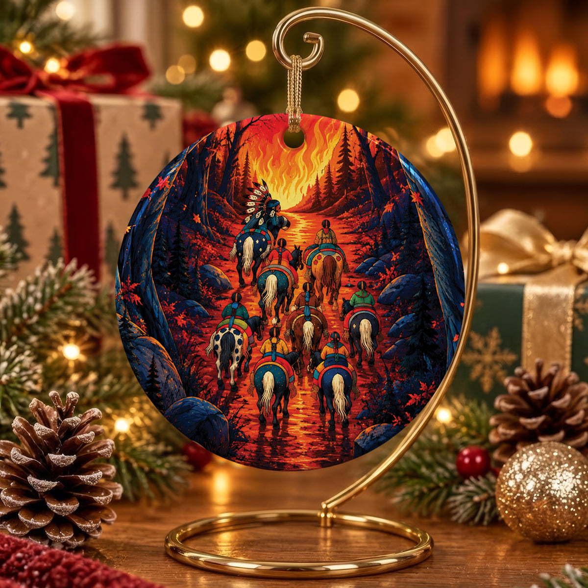 Warrior Journey Ceramic Ornament