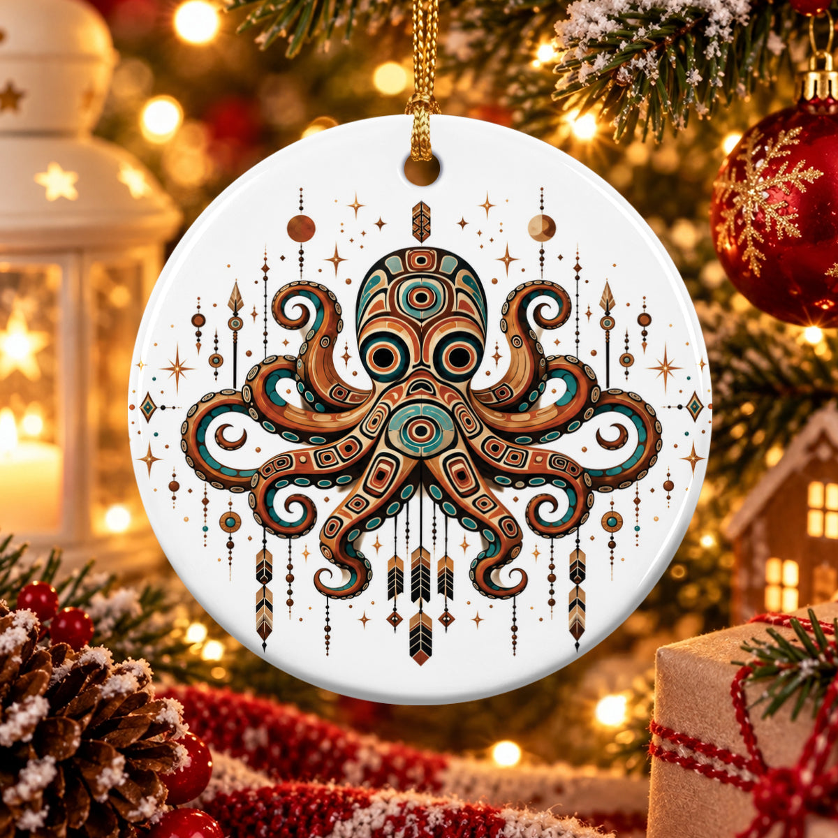 Mystic Octopus Legacy Ceramic Ornament