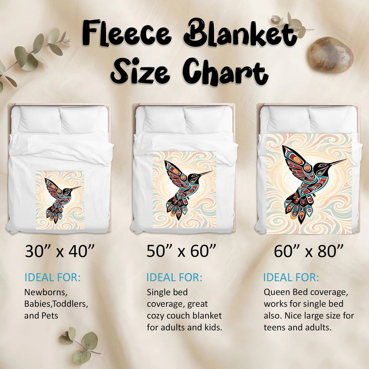 Crimson Hummingbird Grace Personalized Premium Blanket