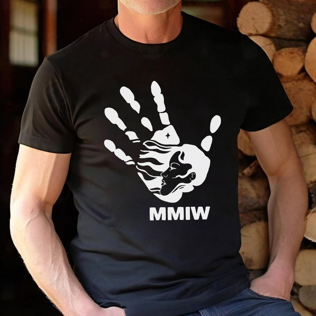 MMIW I Wear Red , No More Stolen Sisters Sweat Shirts White Hand 007