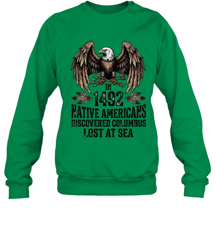 IN 1492 NATIVE AMERICANS DISCOVERED COLUMBUS LOST AT SEA