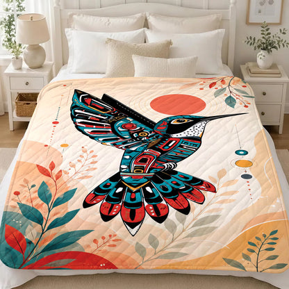 Hummingbird Solar Awakening Personalized Premium Blanket