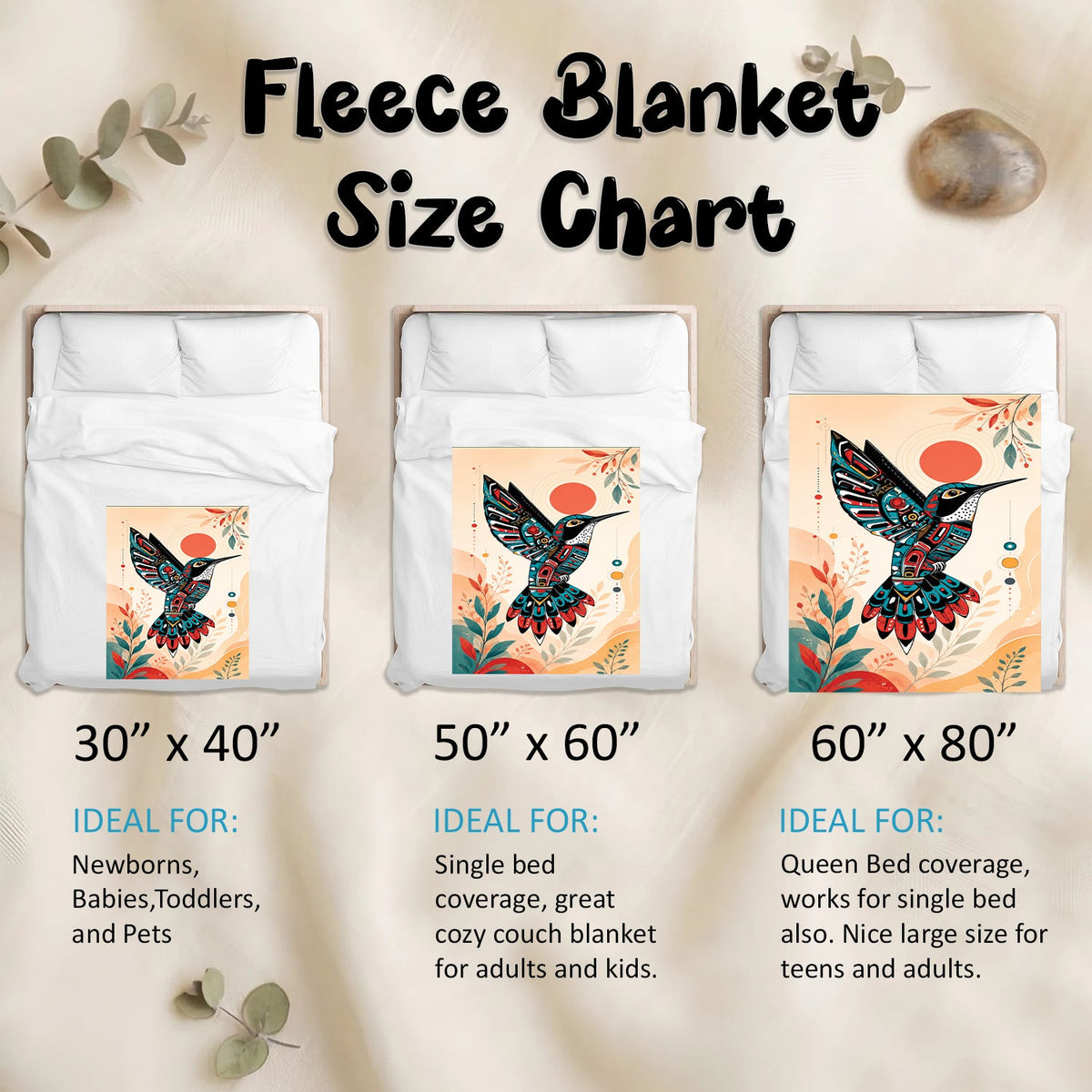 Hummingbird Solar Awakening Personalized Premium Blanket