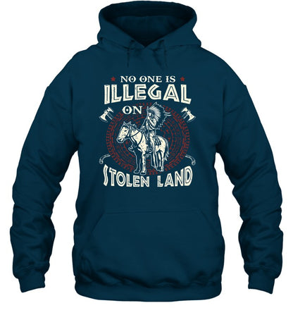 NO ONE IS ILLEGAL ON ITOLEN LAND