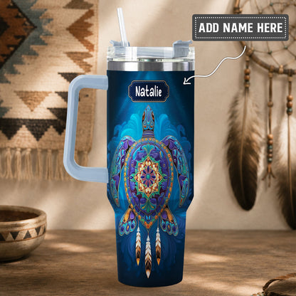 Celestial Turtle Spirit Personalized Tumbler