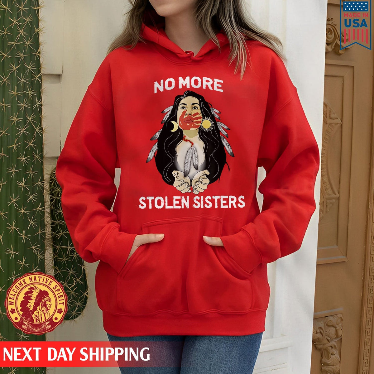 For My Sisters I Wear Red, No More Stolen Sisters Shirts