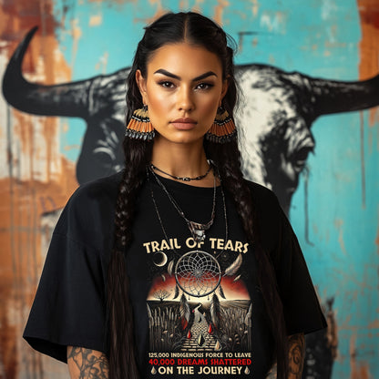 TRAIL OF TEARS 125,000 INDIGENOUS FORCE TO LEAVE 40,000 DREAMS SHATTERED ON THE JOURNEY