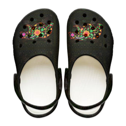 Native Pattern Clog Shoes For Adult and Kid 89196 New