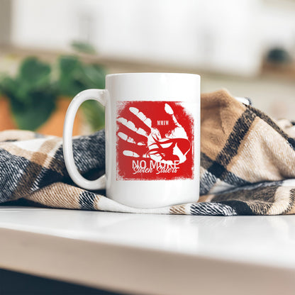 MMIW - No More Stolen Sisters Red Hand Ceramic Coffee Mug 140