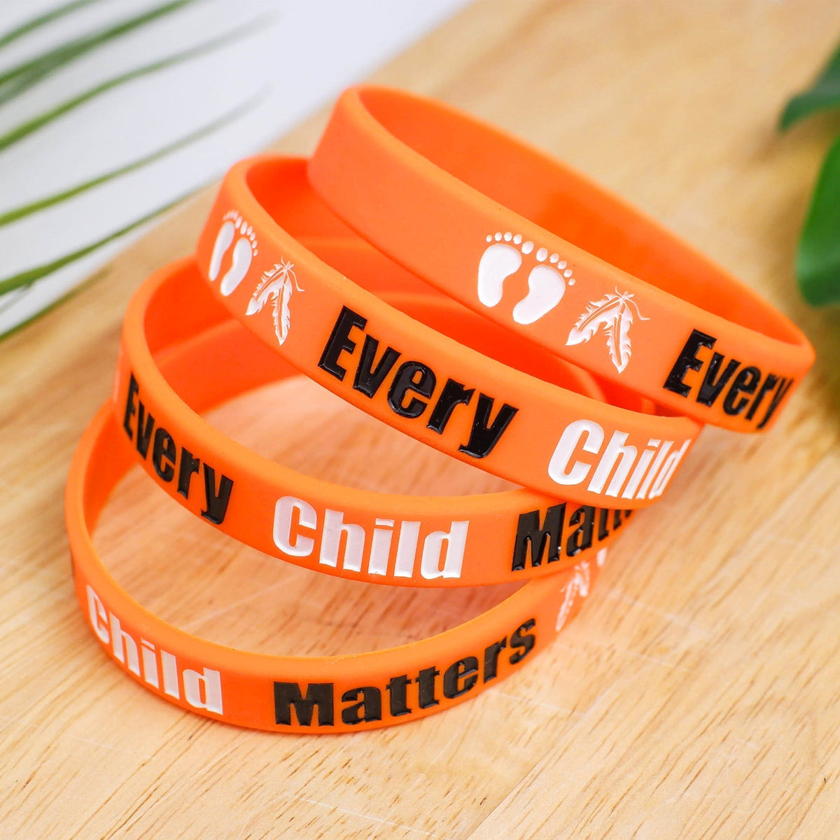 SALE OFF 50% - MMIW No More Stolen Sisters Silicone Wristband - Debossed Color V001