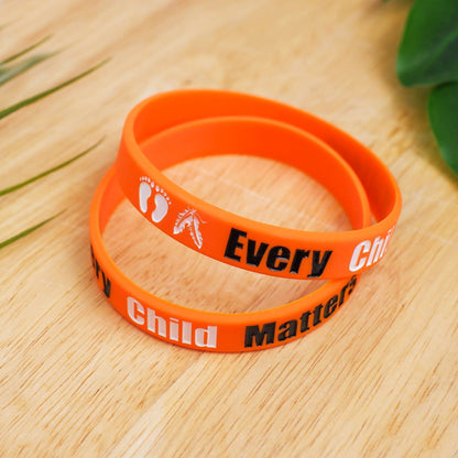 SALE OFF 50% - MMIW No More Stolen Sisters Silicone Wristband - Debossed Color V001