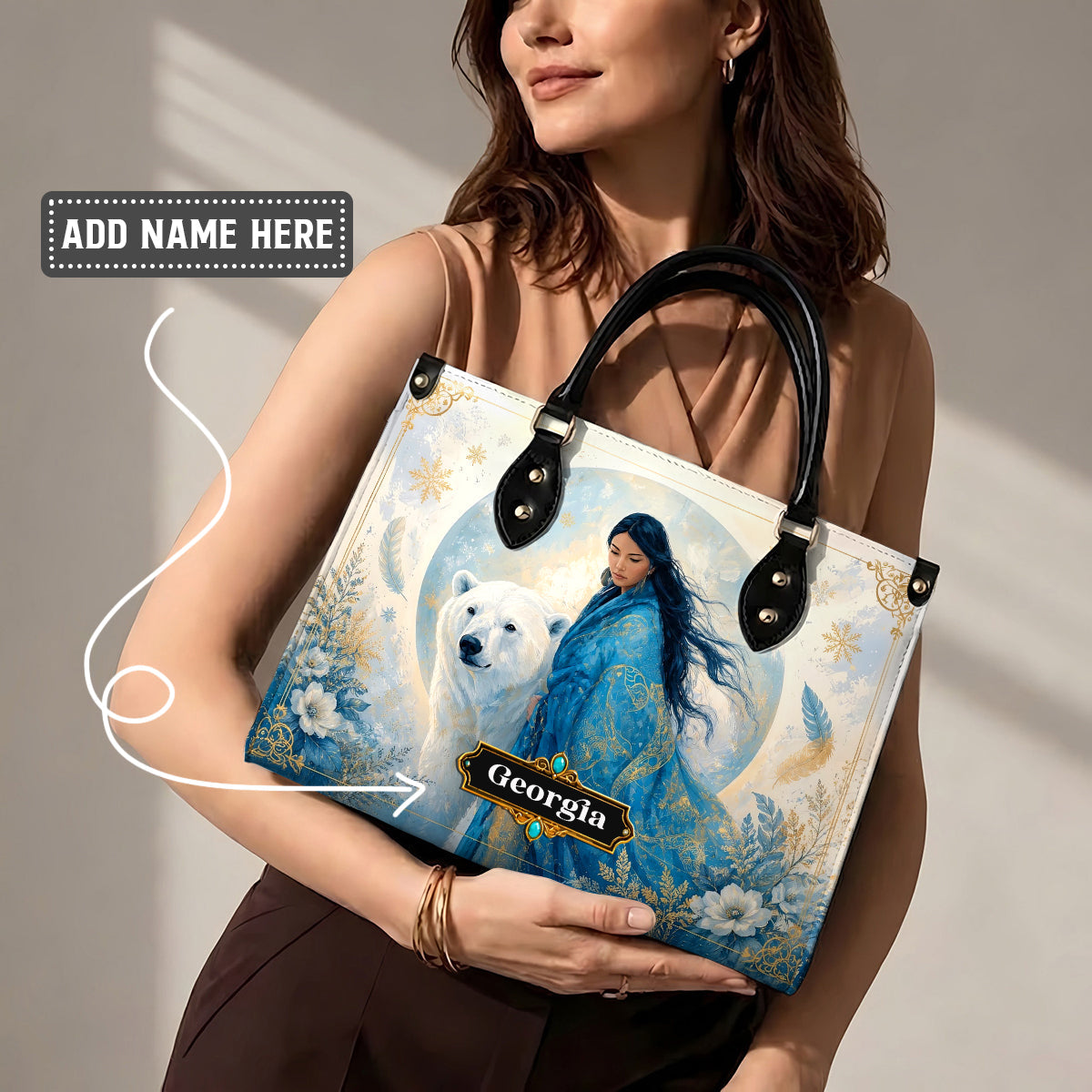 Wild Woman Spirit Personalized Leather Bag