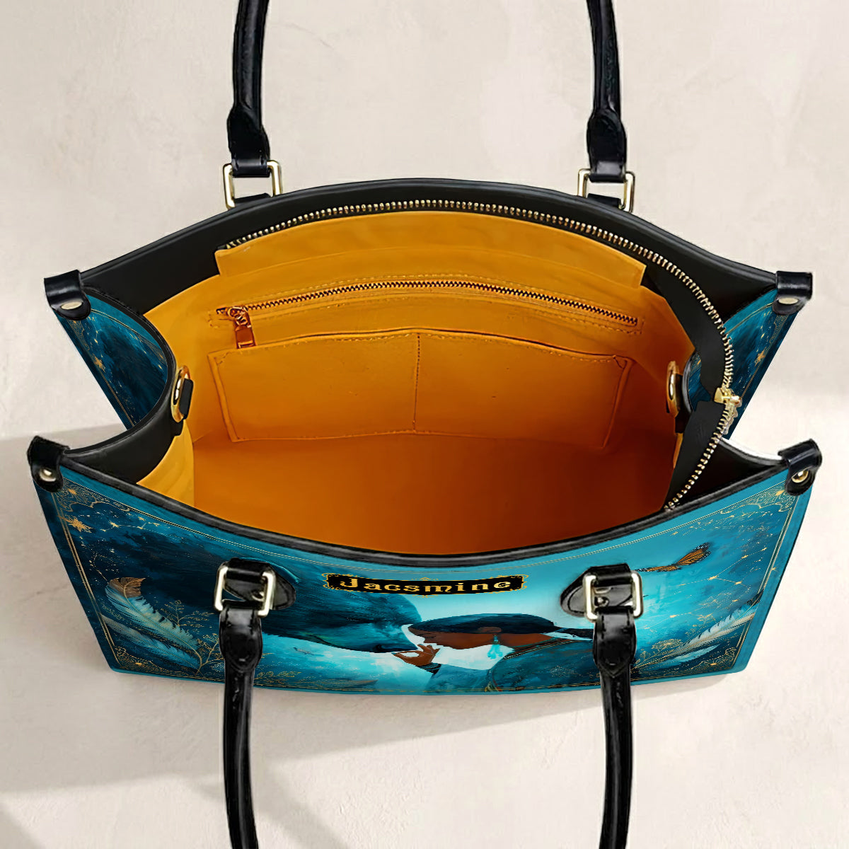 Moonlit Wild Harmony Personalized Leather Bag