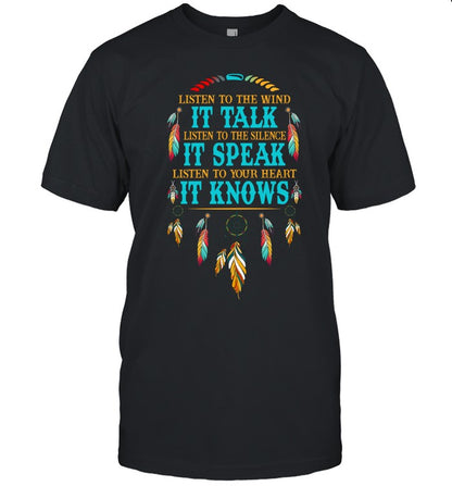 LISTEN TO THE WIND IT TALK LISTEN TO THE SILENCE IT SPEAK LISTEN TO YOUR HEART IT KNOWS