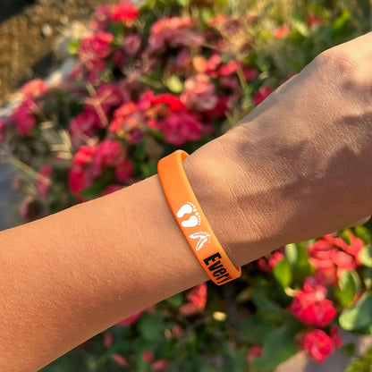 SALE OFF 50% - MMIW No More Stolen Sisters Silicone Wristband - Debossed Color V001