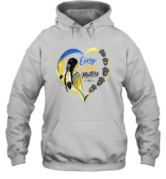 Native Heritage Feather Heart T-Shirt