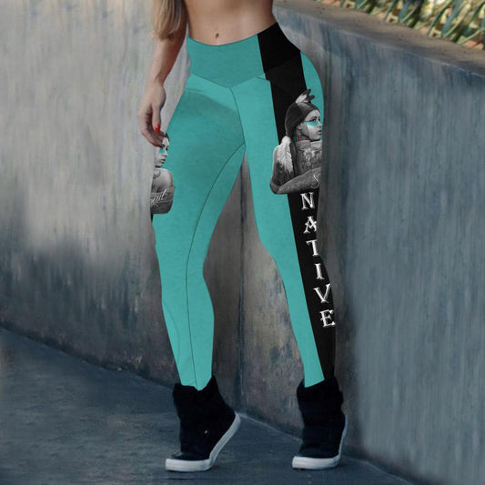 3D Native Woman Dream Catcher Leggings NBD